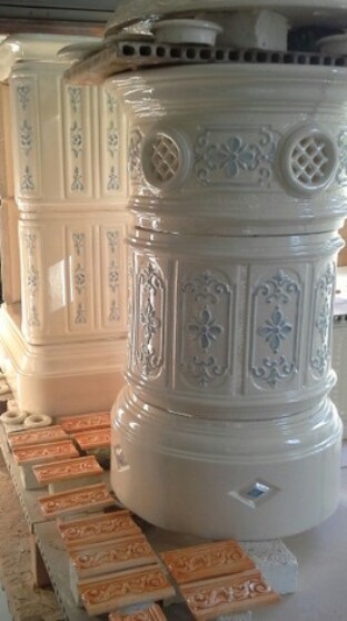 Stufa a legna in ceramica - Castellamonte